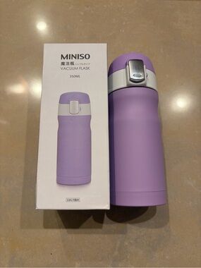 MINISO Lavender Vacuum Flask - 350ml
